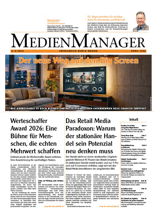 MedienManager Fachmedium für Kommunikation Medien und Digitales